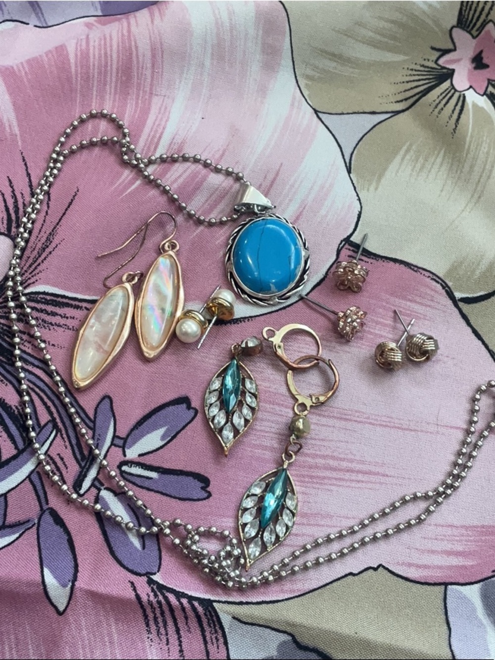 earrings with necklace